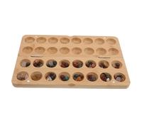 UPKOCH Mancala Board Game for Colorful Pebbles Portable Chess for Spatial Thinking Strategy Building and Educational Fun the Go