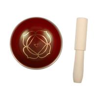 UPKOCH Meditation Singing Bowl with Deep Tones Copper and Wood Material Therapeutic Sound Bowl for Home Decoration and Vacation Relaxation