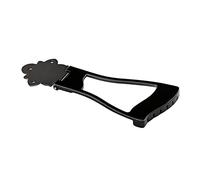 UPKOCH Metal Jazz Guitar Tailpiece Bridge Saddle Fixed 6-string Black for Hollow Body Guitar Accessory