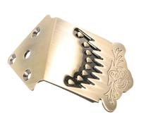 UPKOCH Metal Mandolin Tailpiece for String Instruments Durable Design with Screws Essential Accessory for Improved Intonation and Volume Lightweight and Easy to Install