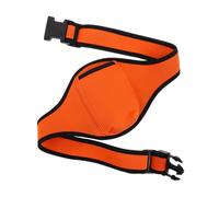 UPKOCH Mic Belt Microphone Holder Waist Bag Adjustable Orange Fitness Instructor Portable Mic Carrier Pouch for Gym Workout Theatre Speakers
