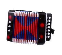 UPKOCH Mini Accordion for Educational Beginner Musical Instrument Material Black Professional Design for Patience and Cadence Development