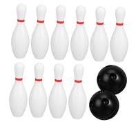 UPKOCH Mini Bowling Set for Family Indoor Outdoor Sports Game with Plastic Pins and Lightweight Balls Small for Easy Grip and Motor Skills Development Fun Activity for Parties and