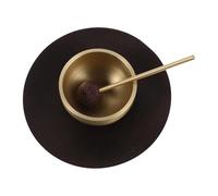 UPKOCH Mini Brass Singing Bowl Set with Mallet and Cushion, Small Metal Meditation Sound Bowl for Yoga, Prayer, and Mindfulness Therapy, Portable Sound Healing Tool for Home and Travel