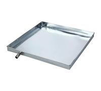 UPKOCH Mini Fridge Drip Trays Plastic and Galvanized Iron Drain Pan Air Conditioner Drip Tray Leak Proof Washing Machine Catch Pan for Indoor Outdoor Units