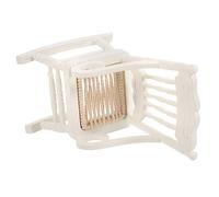 UPKOCH Mini Furniture Chairs Uncolored Indoor Miniature Rocking Chair Doll Size Dollhouse Furniture 1 12 Scale Rocker Little Vintage Porch Seat Wooden White