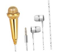 UPKOCH Mini Microphone for Phone Recording Lapel Sturdy Plastic for Singing Podcasting Interviews