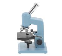 UPKOCH Miniature Dollhouse Microscope Model Lightweight Sturdy Decorative for Pretend Play Realistic Blue Simulation Accessory for DIY Tiny Treasures and Dollhouse Furniture