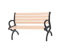 UPKOCH Miniature Park Bench Model Brown Red Miniature Chairs Mini Furniture Dollhouse Decor for Mini House Accessories Micro Landscape Bedroom Decoration