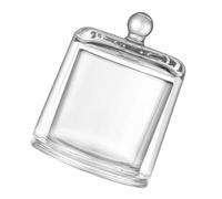 UPKOCH Modern Style Glass Butter Dish with Lid 210ml Decorative Candy Container and Household Candle Cup for Restaurant and Office Use