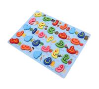 UPKOCH Montessori Inspired Wooden Arabic Alphabet Puzzle Board for Educational Matching with Letter Shapes Interactive Sensory Game for Early Language Learning and Cognitive Development