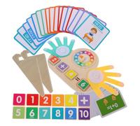 UPKOCH Montessori Math Counting Frame with Animal Patterns Educational Cognition for Preschool Addition and Subtraction Learning Fine Motor Skills Development Hand-eye Coordination