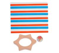 UPKOCH Montessori Wooden Pick Up Sticks Game with Bright Colors Portable Balance for Hand Eye Coordination Patience Training Brain Teaser Puzzle Family Travel and Home Entertainment