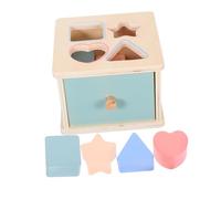 UPKOCH Montessori Wooden Sorting Box Educational for Color and Shape Matching Activity Friendly Ergonomic Design Sustainable Wood Material for Early Learning Development