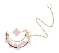 UPKOCH Moon Shaped Crystal Hanging Decor Elegant Garden Suncatcher Pendant Lightweight Prism Ornament for Window Indoor Outdoor Decorative Gift