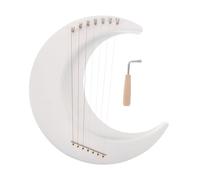 UPKOCH Moon-shaped Lyre Harp Mini Harp Instrument Wooden String Instrument for Beginners for Learning Enjoying Music