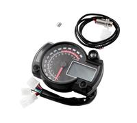 UPKOCH Motorcycle Digital Speedometer with Tachometer and Gear Indicator Backlight Display Odometer with Engine Failure and Battery Under-voltage Warning Turn Signal and Headlight Alerts