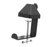 UPKOCH Multi Function Microphone Mount Clamp Durable Iron Table Clamp Holder for Live Streaming Recording and Events Non Slip Design Fits Desks Up to Thick Black