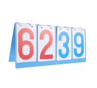 UPKOCH Multi-functional Portable Flip Scoreboard Lightweight PVC Tabletop Score Keeper for Volleyball Table Tennis Baseball Indoor Sports with Easy-read Flip Numbers