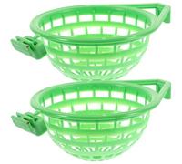 UPKOCH Multi-Purpose Plastic Bird Nest Basin 2Pcs with Strong Load Capacity, Small Nest Bowls for Parrot Canary Pigeon Nesting