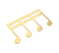 UPKOCH Music Book Page Holder Clips Metal Sheet Music Holder for Piano Guitar Sturdy and Modern Design Secure Clamping Grip Golden Finish
