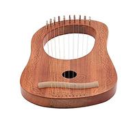 UPKOCH Nanyang 10 String Harp Portable Tuning Wrench Prime Lyre Harp for Music Lovers