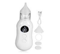 UPKOCH Nasal Aspirator Electric Nose Cleaner for Boy Girl and Rechargeable with Multiple Suction Levels Silent Operation Portable Design for Home and Travel Control White
