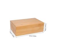 UPKOCH Natural Bamboo Wooden Yoga Brick for Pilates Meditation and Home Fitness Smooth Polished Surface Yoga Auxiliary Block for Beginners Easy to Clean and Portable Training Tool