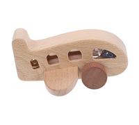 UPKOCH Natural Beech Wood Airplane for Boy Girl Small Educational Airplane Model with Smooth Surface for Hand Muscle Development and Safe Play Room Decoration