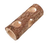 UPKOCH Natural Wooden Hamster Tunnel Small Animals Habitat Hideout for Hamsters Rats Sugar Gliders with Durable Smooth Texture for Exploring Sleeping and Chewing