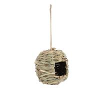 UPKOCH Natural Woven Bird Nest Hanging Breeding Nest for Birds Straw Craft Garden Decoration Suitable for Patio Lawn Office Canary Parrot Lark Housing