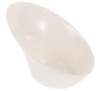 UPKOCH Necoichi Cat Bowl Raised Cat Bowl for Food with Anti-spill Design Ceramic Material and Tilted Shape Easy to Clean Suitable for Feeding Water and Food