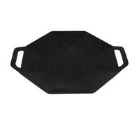 UPKOCH Nonstick Stainless Steel Grilling Pan for Barbecue with Multi-use Versatile Design, Portable Black Bbq Grill Tray for Family and Special Occasions Outdoor Cooking