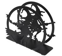 UPKOCH Nordic Iron Witch Napkin Holder Desktop Tissue Paper Stand Black Storage Organizer for Kitchen Restaurant Party Table