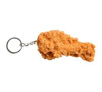 UPKOCH Novelty Fried Chicken Leg Keychain Food Pendant Imitation Chicken Drumstick Key Ring Small Bag Charm for and Collectors