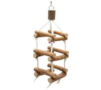 UPKOCH Parrot Bite Hanging Ladder Bridge Swing for Birds Rattan Design Safe Material Fun and Educational for Cockatiels Parakeets and Parrots Random Style