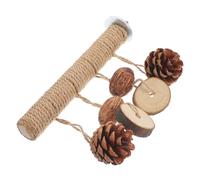 UPKOCH Parrot Chewing Toy Foraging Toy Natural Sisal Rope Bird Perch and Plaything for Parakeets and Caged Birds 3-pack