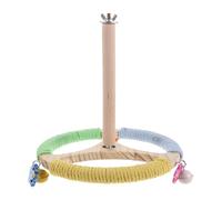 UPKOCH Parrot Windmill Rotating Stand Interactive Bird Perch Stand Toy for Parrots Cockatiels Parakeets for Cage Exercise