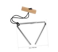 UPKOCH Percussion Triangle with Striker Handheld Musical Instrument for School Bands Orchestras and Music Classes Triangular Design for Rhythm Practice and Concert Use