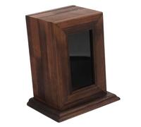 UPKOCH Pet Bone Ash Container Wooden Cremation Urn for Dogs Cats with Photo Frame Durable Memorial Box for Pet Ashes Urns for Cherished Memories