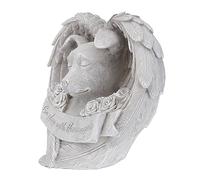 UPKOCH Pet Dog Memorial Statue Resin Garden Tribute Grave Marker Outdoor Commemorative Figurine for Pet Loss