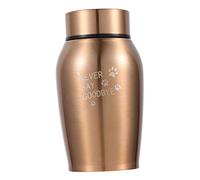 UPKOCH Pet Urn for Dog and Cat Ashes Stainless Steel Cremation Casket Sealed Metal Memorial Container Corrosion Resistant Keepsake for Pet Memorial Gifts Suitable for Home Display