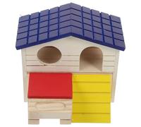 UPKOCH Pet Villa Toys Hamster House Blue Double Small Hamster Hideout for Cage and Rabbit Hideout