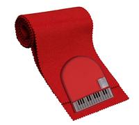 UPKOCH Piano Keyboard Cover Soft Cloth and Red Gloves for Keys Scratch Protection for Dust Cover and Piano Maintenance