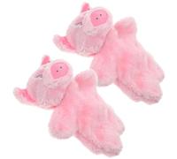 UPKOCH Pig Shaped Hand Puppet 2pcs Set for Kids Early Education Parent-Child Interactive Toy Storytelling Language Training