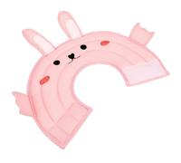 UPKOCH Pink Bunny Ear Breathable Cat Collar, M Size, Soft Anti-lick Post-surgery Protective Cone for Cats and Kittens