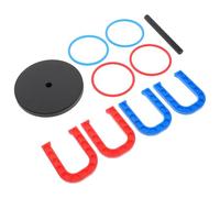 UPKOCH Plastic Horseshoes Ring Toss Game Set for Outdoor Play, Educational Hand-eye Coordination, Sturdy Outdoor Toss Rings for Boys