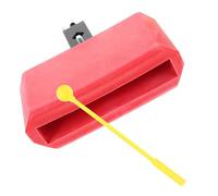 UPKOCH Plastic Latin Percussion Drum Cow Bell Accessory Red Portable Drum Percussion Instrument for Band and Music Practice