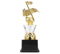 UPKOCH Plastic Trophies: Golden Plastic Music Trophy For Kids Competitions Singing Awards And Party Decorations - Mini Trophy Cup For Children