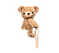UPKOCH Plush Little Bear Crossbody Bag for Women and Single-shoulder Cute Pouch with Smooth Zipper for Keys Lipstick Phone Storage Adorable Soft Messenger Tote for Casual Use